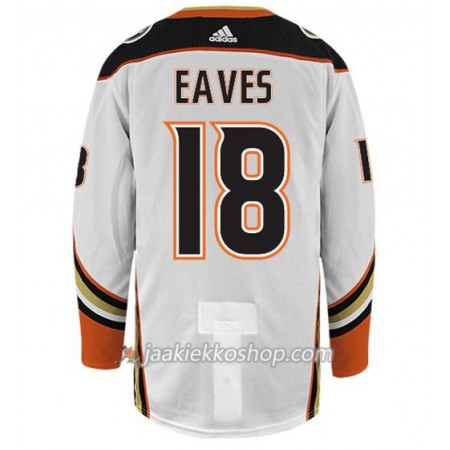 Miehille NHL Anaheim Ducks Pelipaita PATRICK EAVES 18 Adidas Valkoinen Authentic